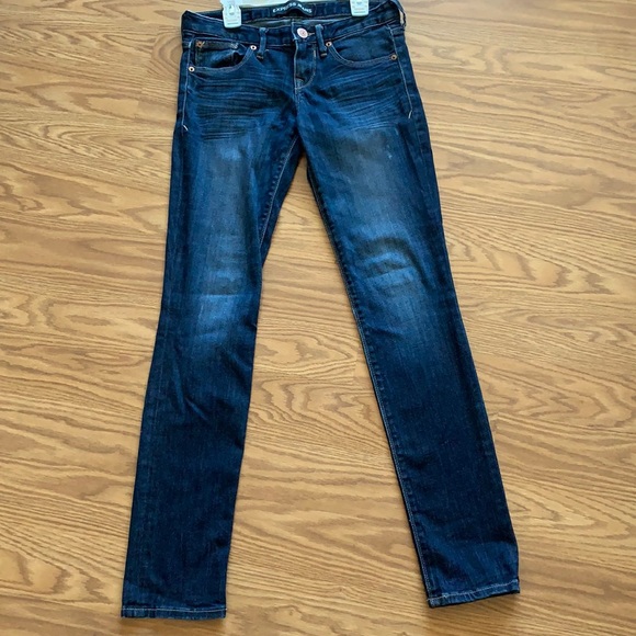 Express ankle skinny low rise jeans
